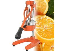 Commercial Heavy-Duty Cast Iron Manual Juicer, Manual Cast Iron Citrus Juicer With Removable Filter, Suitable For Juicing Oranges, Lemons, Pomegranates And Other Citrus Fruits Black