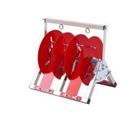 Commercial Heavy-Duty Wire Spool Rack Dispenser, Adjustable Multiple Axle Cable Caddy for Electrical, Industrial & Retail Use