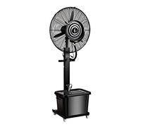 Commercial High-Velocity Outdoor Indoor Mist Fan Black Industrial Cool, Free Tax, Pedestal Fan,Industrial Humidifying and Cooling Spray Fan with Water Cooling for Home, Commercial