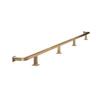Commercial Home Bar Foot Rail Kit 304 inless Steel Square Satin h Under-Counter Flat Rest Railing 2.7M/8.86FT (d)