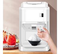 Commercial & Home Electric Ice Crusher Snow Cone Maker - High Efficiency Ice Shaver for Kitchen, Cafe, & Restaurant - Easy Clean Design for Smoothies & Desserts