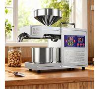 Commercial & Home Use Oil Press Machine, 820W Automatic Cold Hot Press Oil Extractor, with Precise Temperature Control for Making Heal-Thy Cooking Oil from Nuts and Seeds