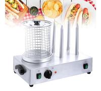Commercial Hot Dog Steamer and Bun Warmer with 4 Toaster,800w,Temperature Control,Sausage Maker & Bread Rolls,for Home Kitchen Cooking