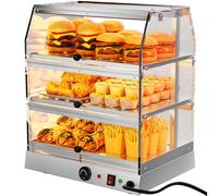 Commercial Hot Food Display Cabinet Countertop Pie Warmer Display Case