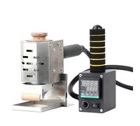 Commercial Hot Melt Glue Dispenser - Digital Temperature Control 50-220℃, Includes 50ml & 150ml Barrels, 4 Glue Rollers, Ideal for Crafts, DIY, and Industry