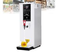 Commercial Hot Water Boiler, Autofill Stainless Steel Tea, Coffee Making Water Heater, Digital Control Panel/Auto Temperature Control, Non Drip Tap, Catering Hot Tea Urn,White