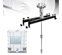 Commercial IBC Air Agitator, 1000L Pneumatic Paint Mixer 1/2HP 3/4HP 1HP with Retractable Bracket, Paint Stirrer for Mixing Mud, Cement, Mortar, Fodder(3 Cylinder)