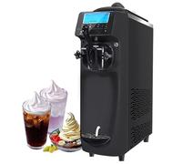 Commercial Ice Cream Machine, Automatic Soft Serve Maker with LCD Display and Timer for Home DIY Kitchen