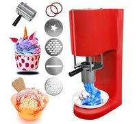 Commercial Ice Cream Maker with 4 Molds, 80W Power for Homemade Gelato, Sorbet, and Frozen Yogurt