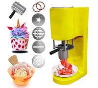 Commercial Ice Cream Maker with 4 Molds, 80W Power for Homemade Gelato, Sorbet, and Frozen Yogurt