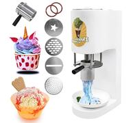 Commercial Ice Cream Maker with 4 Molds, 80W Power for Homemade Gelato, Sorbet, and Frozen Yogurt