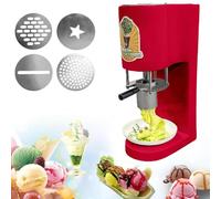 Commercial Ice Cream Maker with 4 Shape Molds for Gelato and Spaghetti Ice Cream Production