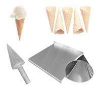 Commercial Ice Cream Roll Cylinder Mold, Stainless Steel Cone Maker Tool, Rapid Prototyping, DIY Waffle Cones