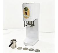 Commercial Ice Cream Shaping Machine, 4 Molds for Diverse Menu, One-Touch Operation, Fast Output, Ideal for High-Volume Ice Cream Shops & & Creative Dessert Making white