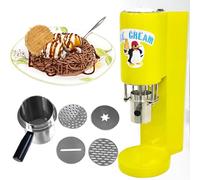 Commercial Ice Cream Spaghetti Press Machine for Gelato & Dessert, Easy Operation for Shops (Red)