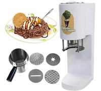 Commercial Ice Cream Spaghetti Press Machine for Gelato Dessert Shops Professional Noodle Ice Cream Maker White (RED)