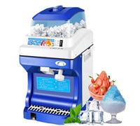 Commercial Ice Crusher, Electric Shaved Ice Machine with Adjustable Texture, Snow Cone Maker for Tea Shops, Dessert, Bar