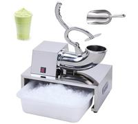 Commercial Ice Crusher Machine, 660lbs/h Electric Snow Cone Maker with Dual Blades, Stainless Steel Ice Shaver for Restaurants and Parties