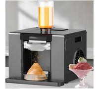 Commercial Ice Crusher Machine, Electric Snow Cone Maker, 60kg/Day Mini Snowflake Ice Shaver for Dessert Shops and Home Use