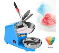 Commercial Ice Crusher - Stainless Steel Double-Blade Ice Shaver for Professional and Household Use