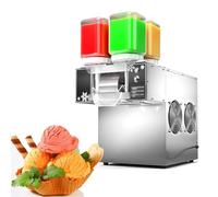 Commercial Ice Maker, Automatic Snowflake Ice Shaver Machine, 120kg/24H, Adjustable Speed, 4 Flavors, Perfect for Home, Restaurants, and Milktea Shops
