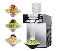 Commercial Ice Maker Machine,180Kg/24H High Capacity with 9 Speed Adjustable Stainless Steel Crusher for Smoothies,Coffee Shops,and Restaurants