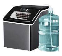 Commercial Ice Maker Machine - 25kg/24h Countertop Ice Cube Maker, Self-Cleaning, Fast 6-10 Minutes Production Time, Ideal for Home, Office, Restaurant