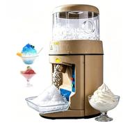 Commercial Ice Shaver for Milk Tea & Dessert Shops, Electric Snow Cone Maker with Adjustable Coarseness, Heavy Duty Ice Crusher for Slushies and Frozen Treats