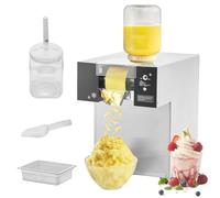 Commercial Ice Shaver Machine, Stainless Steel Electric Snow Cone Maker for Dessert Shops, Speed Adjustable