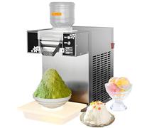 Commercial Ice Shaver, Snowflake Ice Maker, 120kg/Day Output, 10-Speed Adjustable Knob, High Capacity Ice Crusher for Desserts, Food Trucks, Street Food