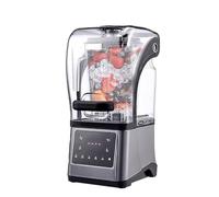 Commercial Ice Slush Machine, 1.6L Slushy Blender with Sound Enclosure, Mute Smoothie Maker for Shakes and Smoothies