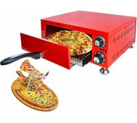 Commercial Indoor Pizza Oven, Countertop Pizza Double-Layer Motor, Indoor Stainless Steel Pizza Oven With A Maximum Temperature Of 300 ° C And A Temperature Of 30 Centimeters
