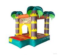 Commercial Inflatable Bounce House Jumper Bouncy Castle PVC Large Commercial Kids Jumping Bed for Outdoor Wedding Birthday gift 8ft * 8ft *10.1ft