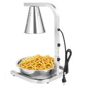 Commercial Infrared Heat Lamp with Adjustable Height for Buffet and Bakery Food Warming