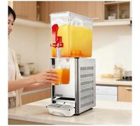 Commercial Juice Dispenser, Stainless Steel Food Grade Drink Dispenser, 1 Tank 2.64 Gallon to 4 Tanks 10.57 Gallon, Cold Only/Hot & Cold