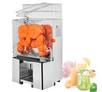Commercial Juicer Machine 220V 120W, Electric Orange Squeezer, Stainless Steel Citrus Juice Press with Pull-Out Filter Box and Collecting Buckets, High Juice Yield