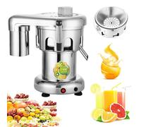 Commercial Juicer Machine, 550W Professional Juice Extractor with Removable Parts, Electric Stainless Steel for Whole Vegetable & Fruit