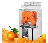Commercial Juicer Machine, Automatic Heavy Duty Citrus Squeezer with Dual Waste Bins and Auto Cleaning, High-Capacity for Fast Juicing
