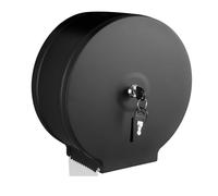 Commercial Jumbo Toilet Paper Dispenser With Shelf 9 Inch Roll 2.5 Core Stainless Steel Paper Towel Dispenser Wall Mounted Single Roll Toilet Paper Holder Tissue Dispenser (Black)