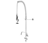 Commercial Kitchen Faucet with Pull Down Sprayer and Pre Rinse G1/2 Vertical Sink Faucet for Bar Counter Commercial Sink Mixing Tap EQ2801A 08