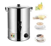 Commercial Large Capacity Stainless Steel Catering Urn with Temperature Control - Hot Water Boiler Dispenser for Cafe, Office, Home Use