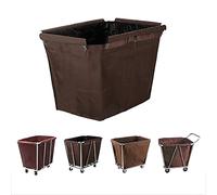 Commercial Laundry Cart Bag, Oxford Cloth, Machine Washable, Metal Hook for Extra Large Hamper Liner Replacement