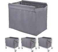 Commercial Laundry Cart Bag, Waterproof Oxford Cloth, Machine Washable, 3 Colors Available, Durable Laundry Hamper Liner Replacement(Grey)