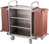 Commercial Laundry Trolley with Wheels for Hotel Storage and Space Saving