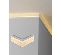 Commercial Linear LED Track Diffuser Set for Ceiling, Floor, Wall Lighting - Indoor Aluminum Light Channel