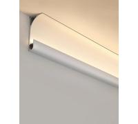 Commercial Linear LED Track Diffuser Set for Ceiling, Floor, Wall Lighting - Indoor Aluminum Light Channel