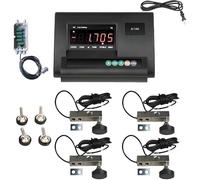Commercial Livestock Scale Kit, 5T/11000LBS High Precision Load Cell Sca-le, Farm Livestock Sca-le, Water-proof Floor S-cale for Cattle, Pigs, Sheep, Goats, Farm Weighing System