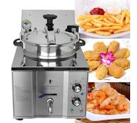 Commercial Machine,16L 3.2KW Deep Fryer, Multi-Function Fryer Cooking Machine, Electric Commercial Electric Chicken Fryer, Electric Pressure Deep Fryer