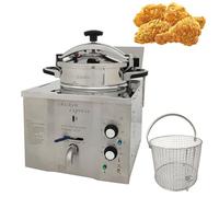Commercial Machine,3.2KW Commercial Deep Fryer, 16L Fried Chicken Machine, High Pressure Fried Chicken Stove, for Chicken/Meat/Fish/French Fries