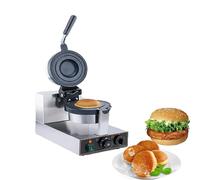 Commercial Machine,Burger Maker Machine, Burger Waffle Maker, Paninis Household Hamburger Maker, Non-Stick Electric Panini Press Maker, for Household & Commercial,Single